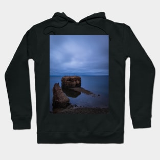 Blue Hour Pokeshaw Rock, New Brunswick Canada V1 Hoodie